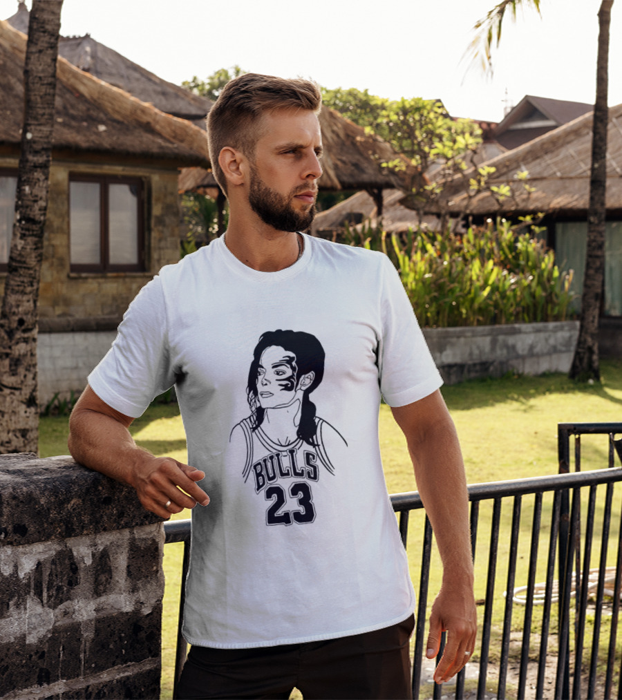 Chicago Bulls 23 Triple Mike Jordan Jackson Tyson Mashup T-Shirt