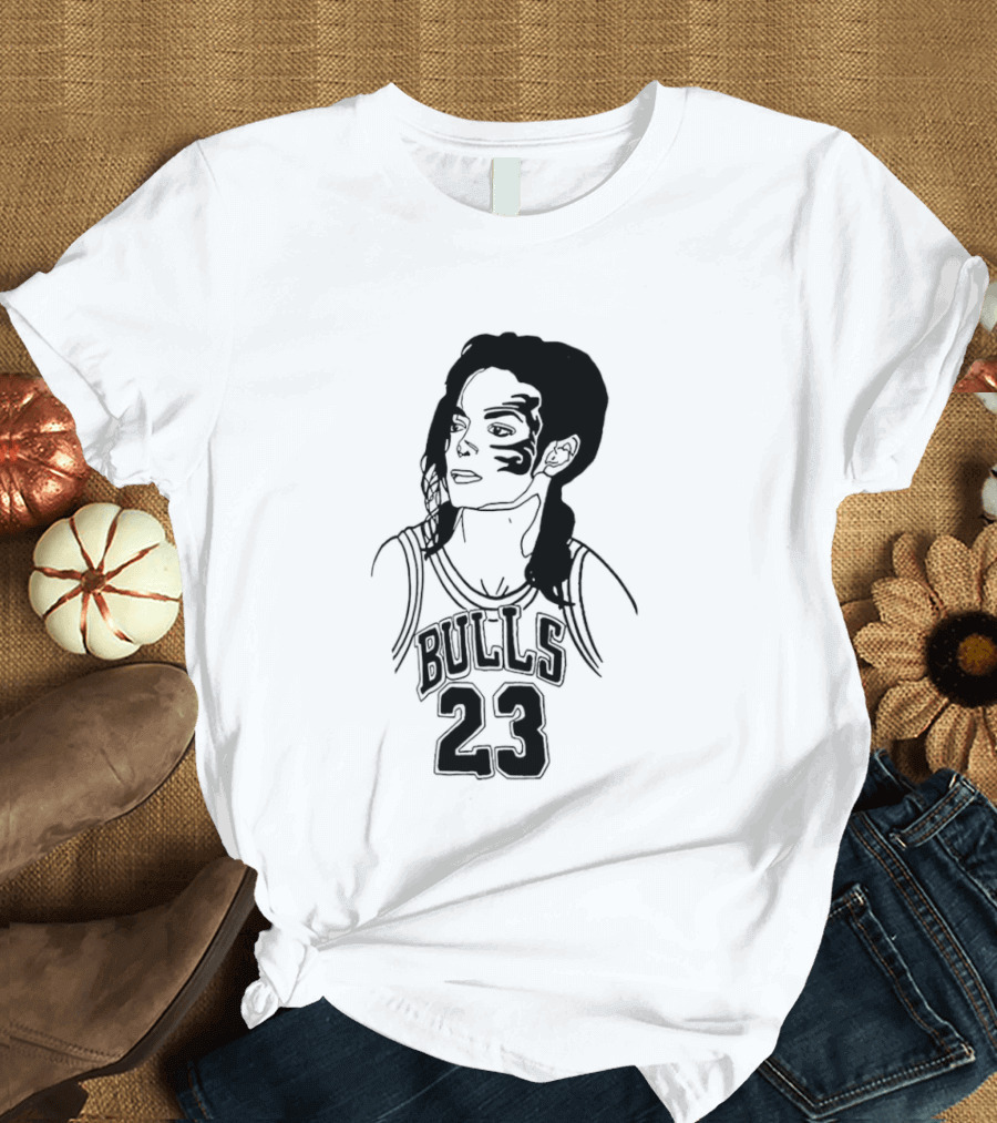 Chicago Bulls 23 Triple Mike Jordan Jackson Tyson Mashup T-Shirt