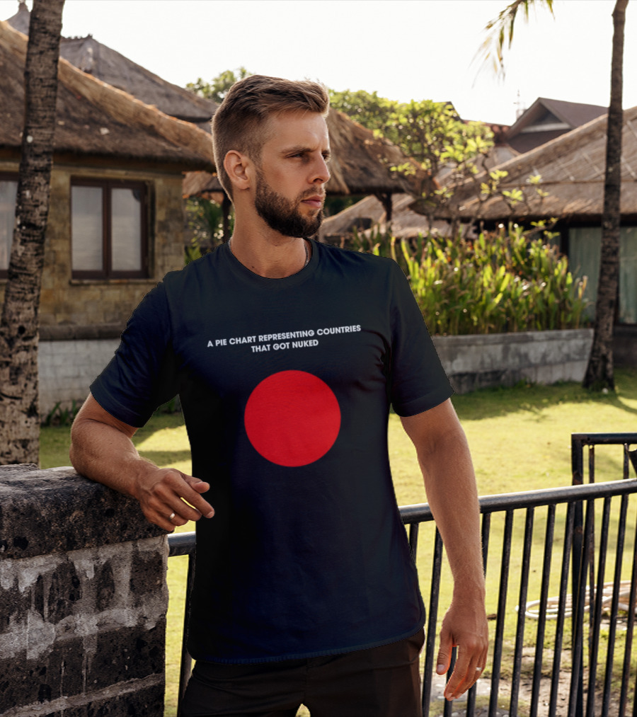 Pie Chart Japan Flag Nuked Countries T-Shirt