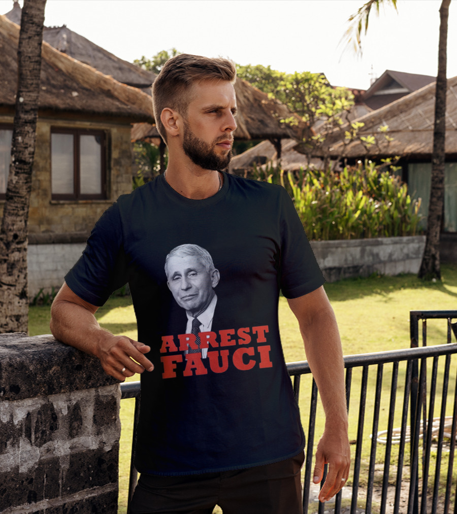 Arrest Dr Fauci Meme Face T-Shirt