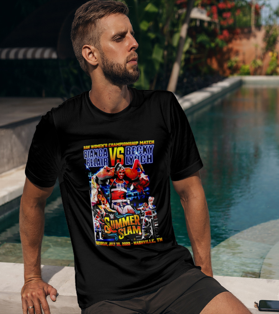 SummerSlam 2022 Bianca Belair Vs Becky Lynch Championship Match T-Shirt