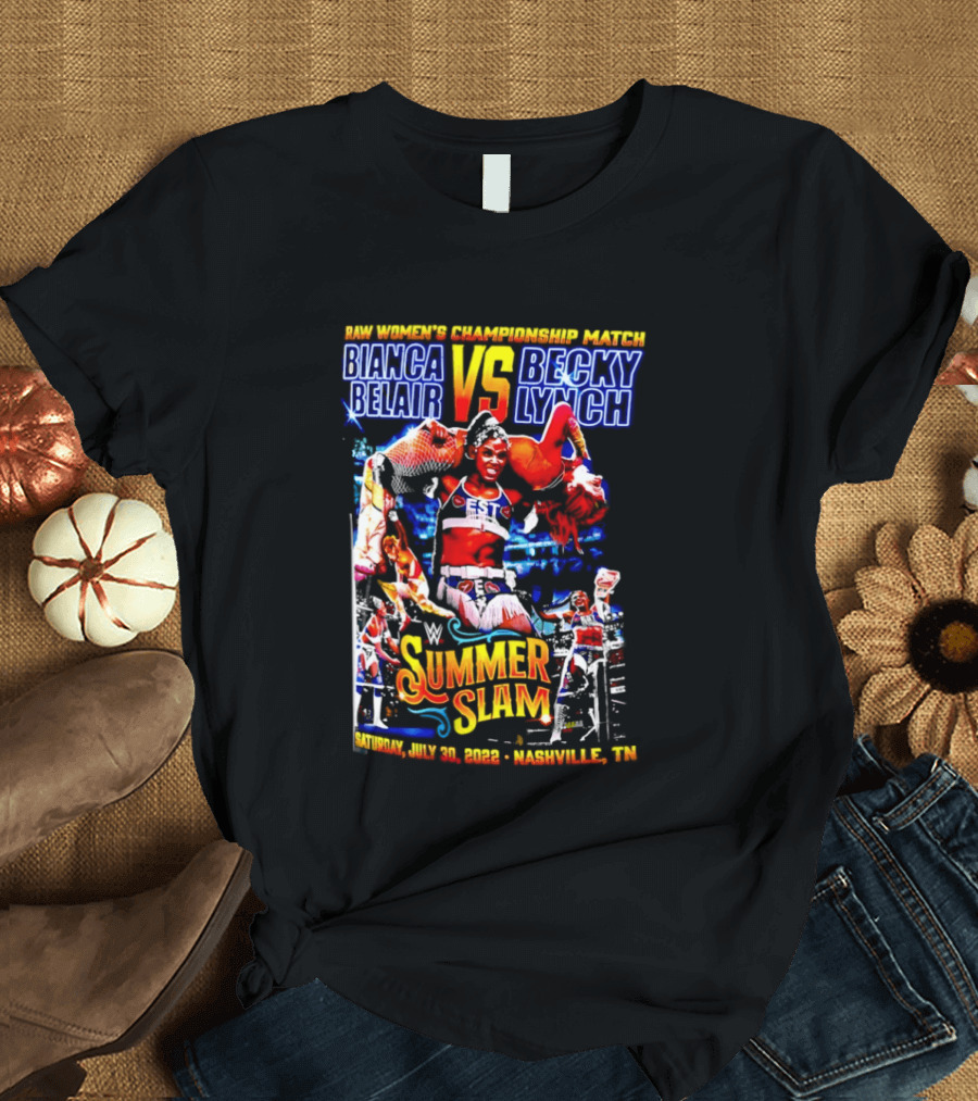 SummerSlam 2022 Bianca Belair Vs Becky Lynch Championship Match T-Shirt
