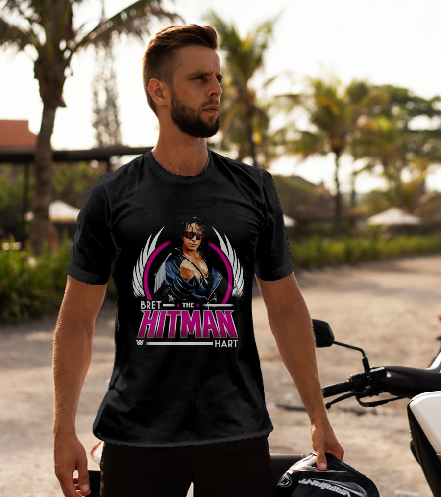 Bret Hart The Hitman Wings WWE T-Shirt