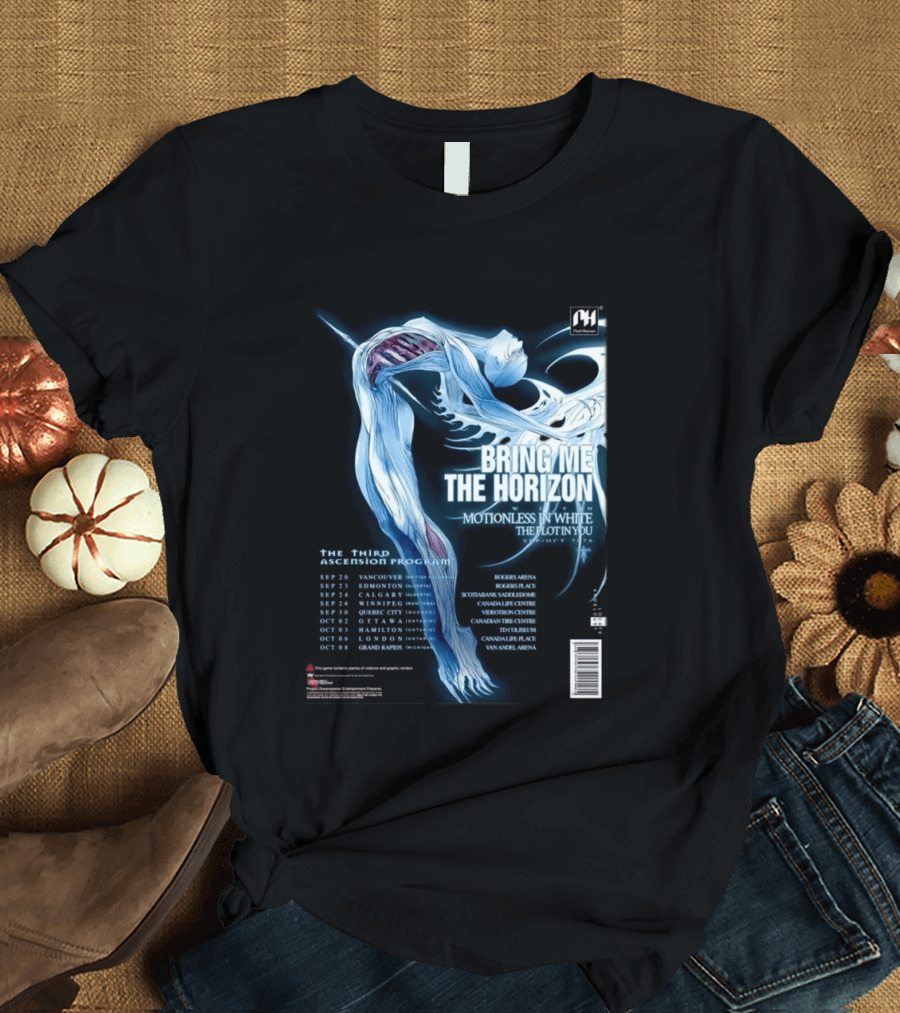 Bring Me The Horizon Motionless In White The Plot In You 2026 North America Tour T-Shirt