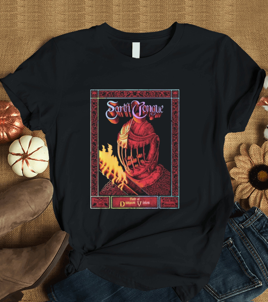 Earth Tongue August 16th 2023 Field Of Dungeon Vision Lyons Colorado T-Shirt