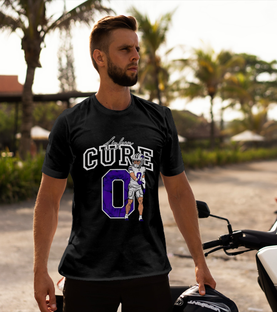 Kansas State University Linkon Cure 0 Football Player T-Shirt
