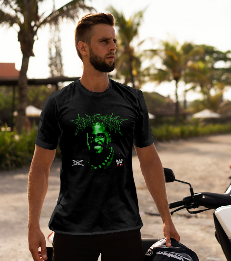 Ken Carson Oba Femi WWE DX Logo Green Face T-Shirt