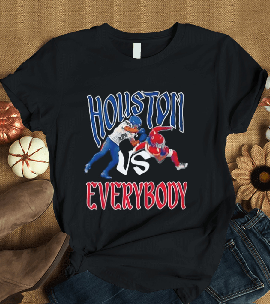 Houston Vs Everybody Football Player Duel T-Shirt