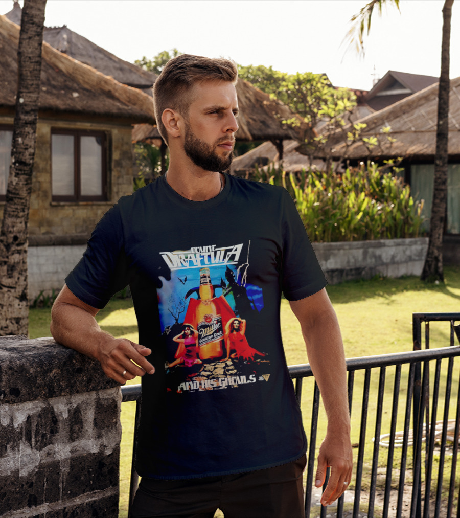 Count Draftula Miller Genuine Draft Beer And His Ghouls T-Shirt