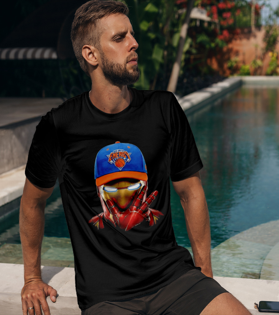 Big Knick Energy Iron Man New York Knicks T-Shirt