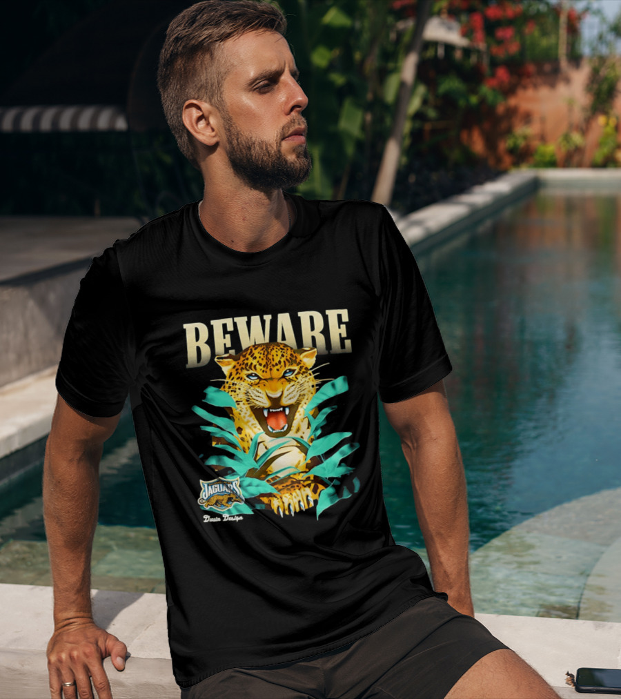 Jacksonville Jaguars Beware Logo Puma Blanca T-Shirt