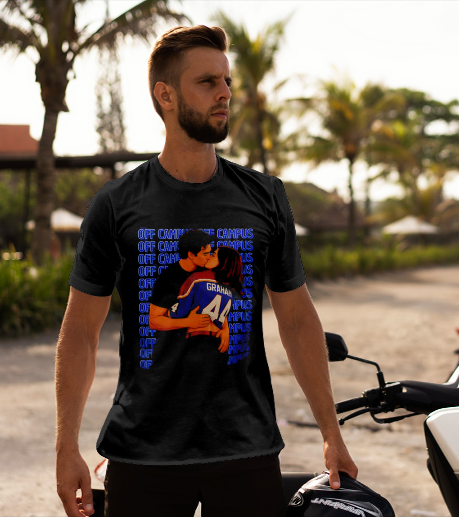 Off Campus Graham And Hannah Hockey Romance Kissing Scene T-Shirt