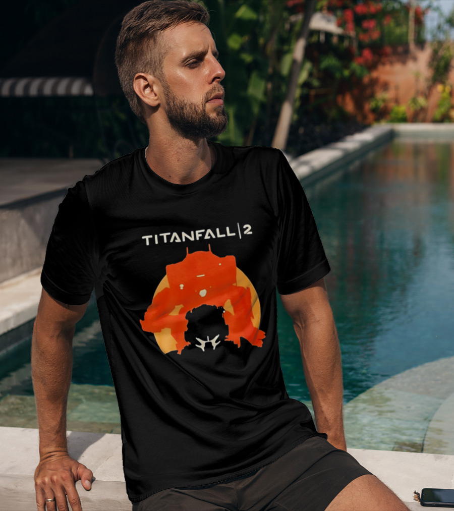 Rip Vince Zampella Titanfall 2 Orange Mech T-Shirt