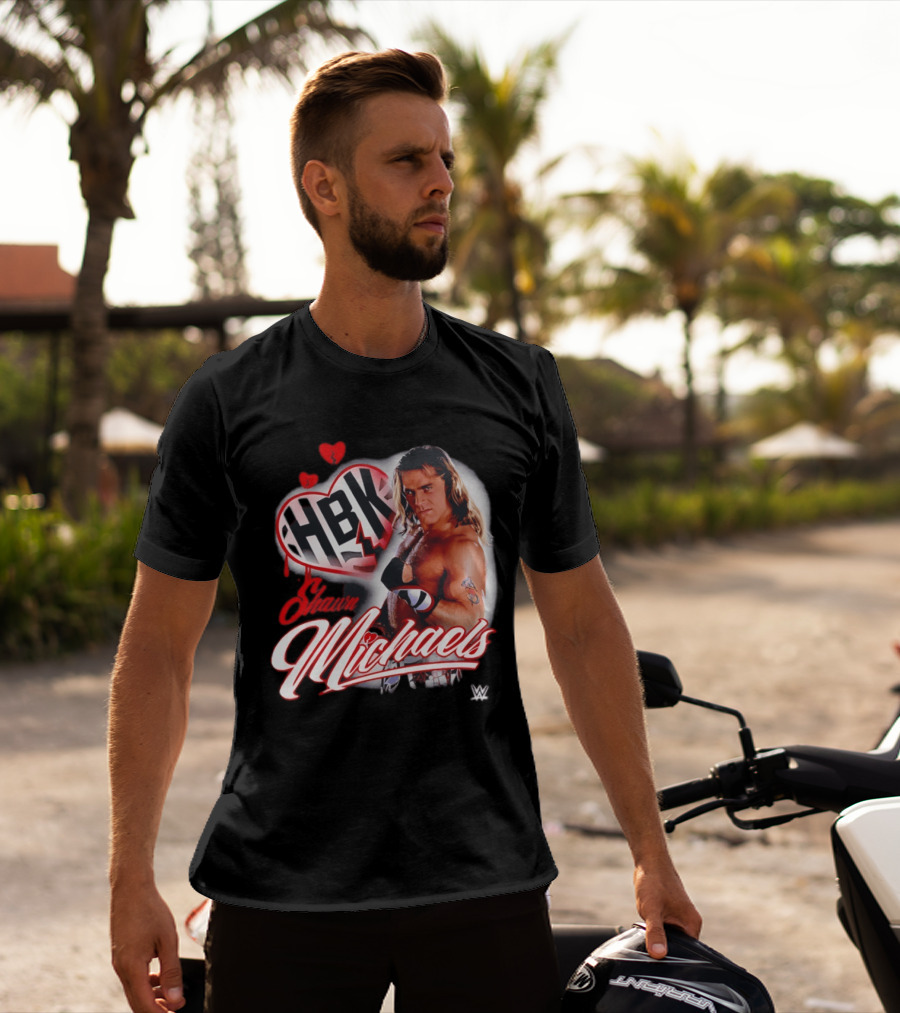 Shawn Michaels WWE HBK Heartbreak Kid Wrestling T-Shirt