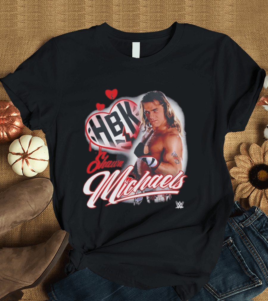 Shawn Michaels WWE HBK Heartbreak Kid Wrestling T-Shirt