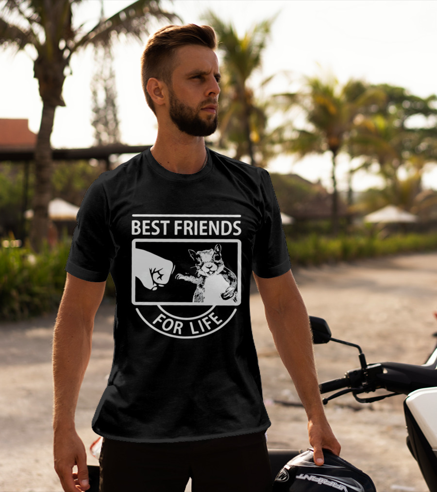 Best Friends For Life Squirrel Fist Bump T-Shirt