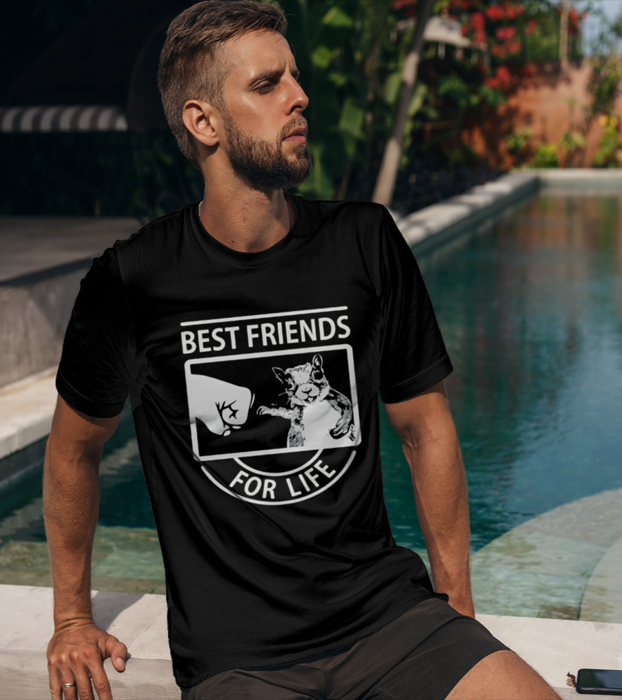 Best Friends For Life Squirrel Fist Bump T-Shirt