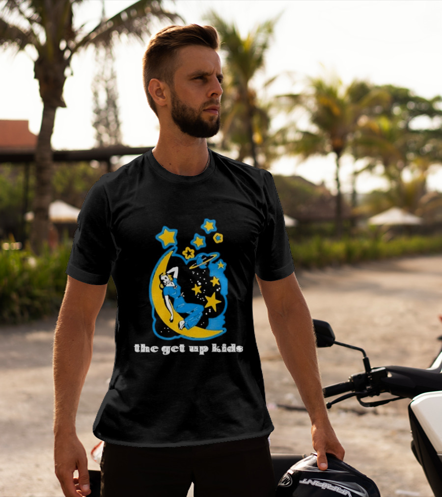 The Get Up Kids Woman On Crescent Moon With Stars T-Shirt