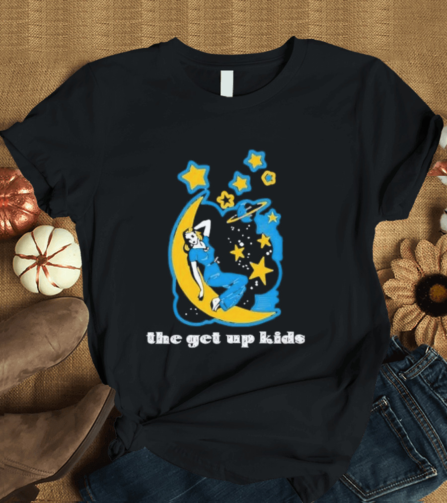 The Get Up Kids Woman On Crescent Moon With Stars T-Shirt