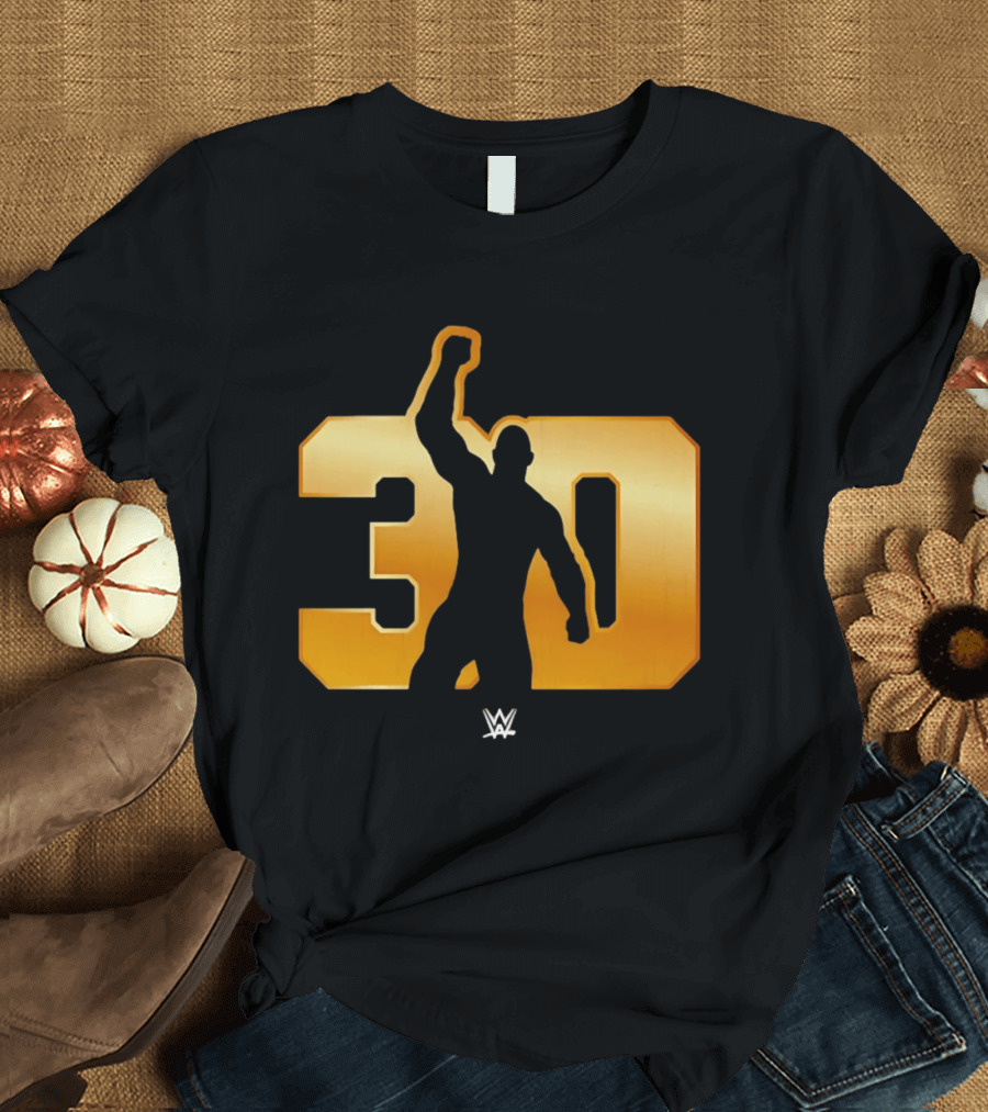 The Rock 30 WWE Years Anniversary Celebration T-Shirt