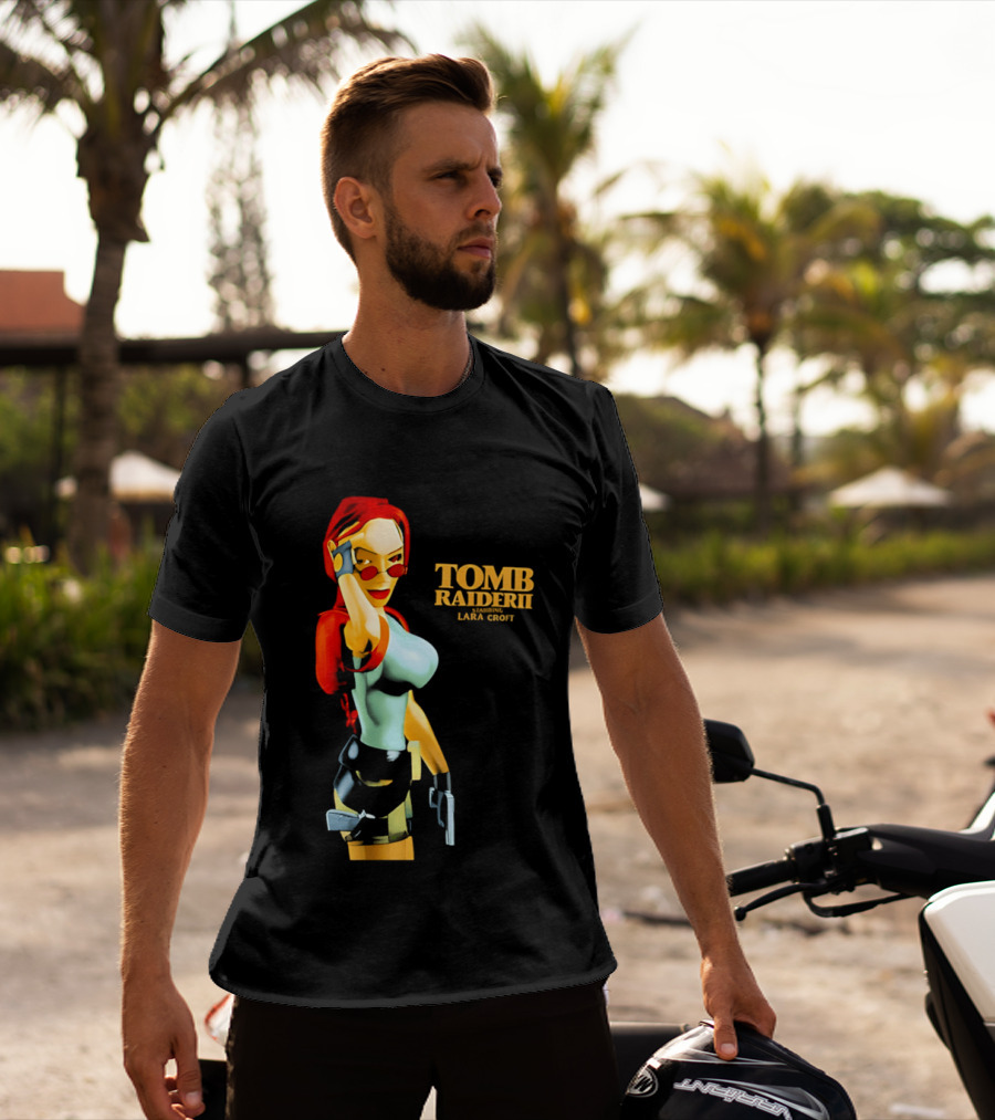 Lara Croft Tomb Raider II Starring Iconic Video Game T-Shirt
