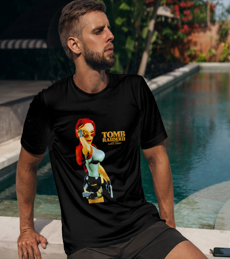 Lara Croft Tomb Raider II Starring Iconic Video Game T-Shirt