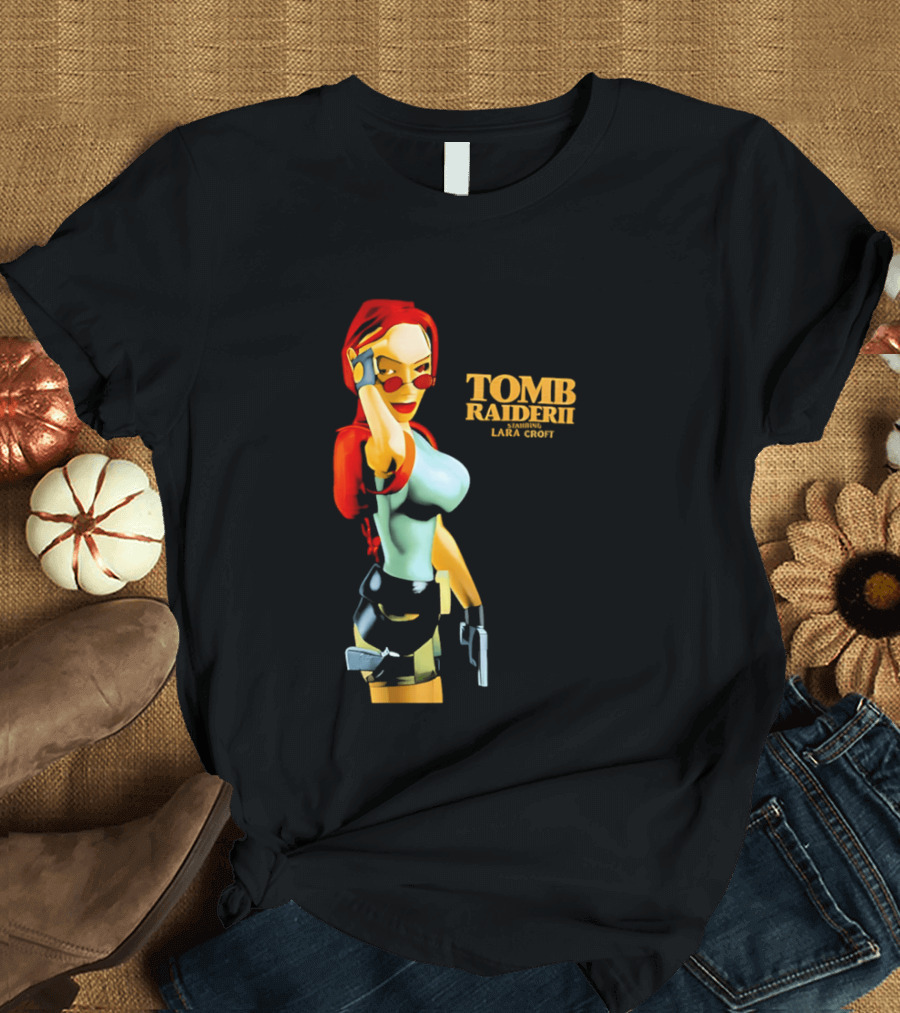 Lara Croft Tomb Raider II Starring Iconic Video Game T-Shirt
