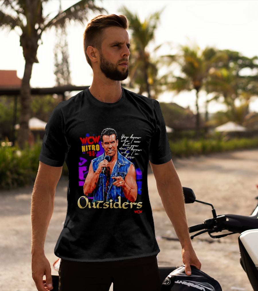 WCW Nitro '98 Scott Hall Outsiders You Know Who I Am T-Shirt