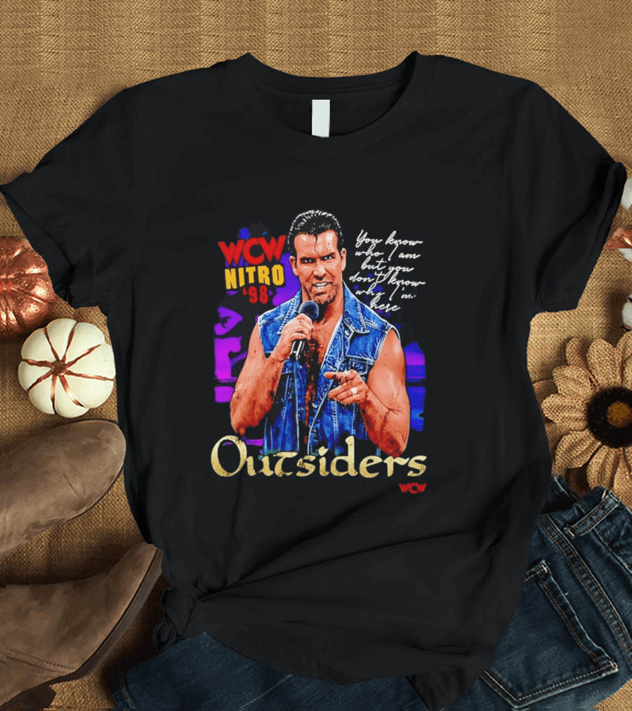WCW Nitro '98 Scott Hall Outsiders You Know Who I Am T-Shirt