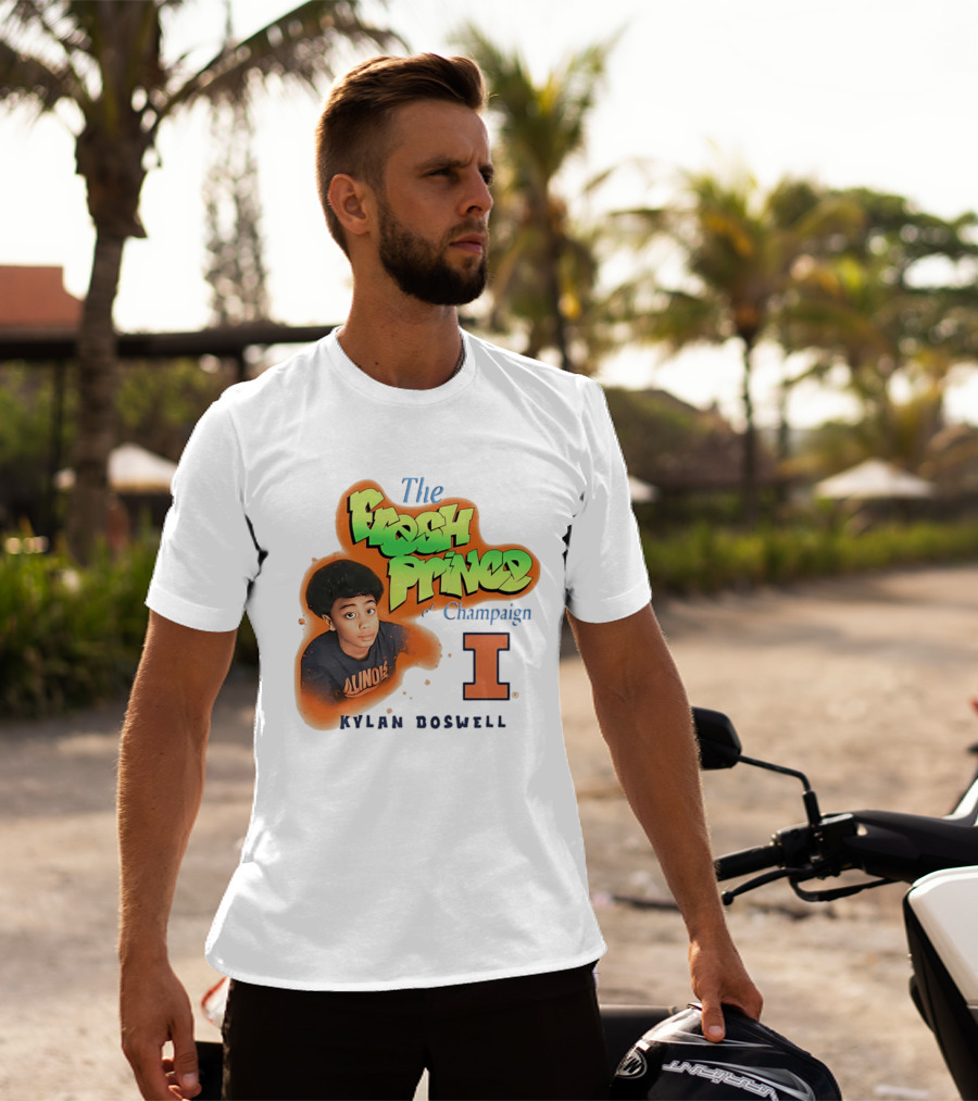 Kylan Boswell Illinois Fighting Illini The Fresh Prince Of Champaign T-Shirt
