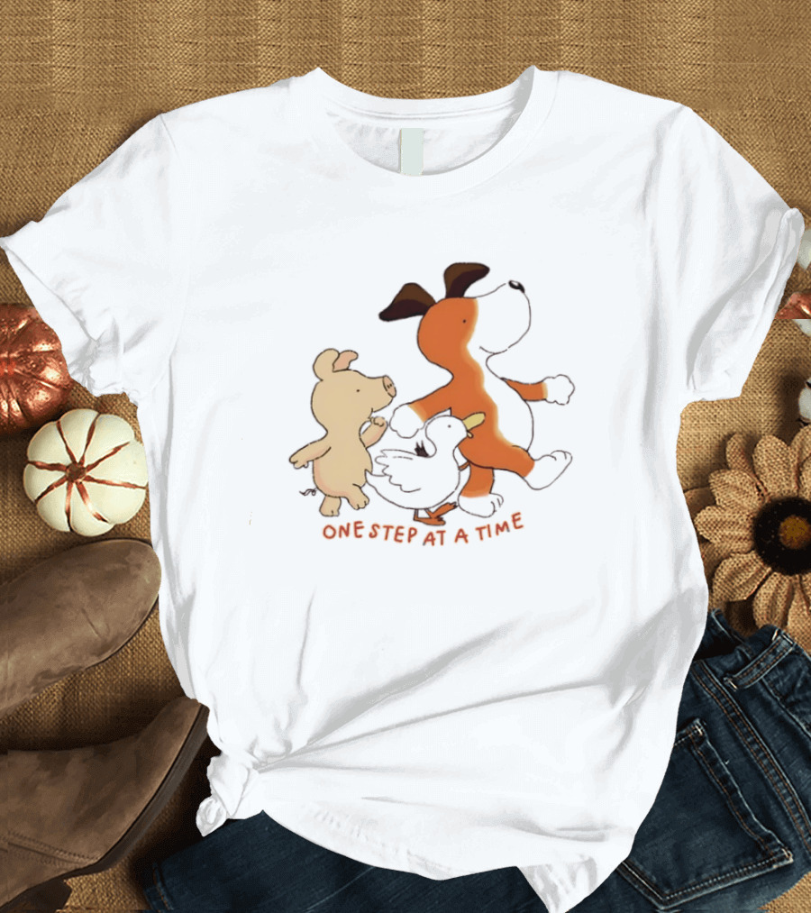 Dog Pig And Duck One Step At A Time T-Shirt