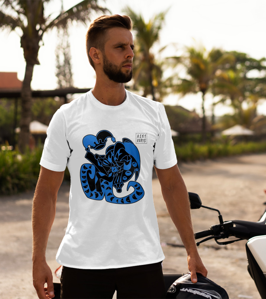 Shadow Milk Cookie Run A4NT Peeking Jester Snake T-Shirt