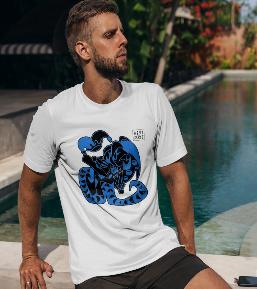 Shadow Milk Cookie Run A4NT Peeking Jester Snake T-Shirt