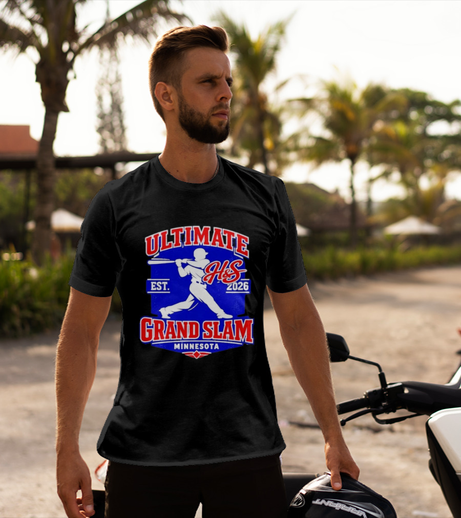 Ultimate H&S Grand Slam Baseball Minnesota Est 2026 T-Shirt