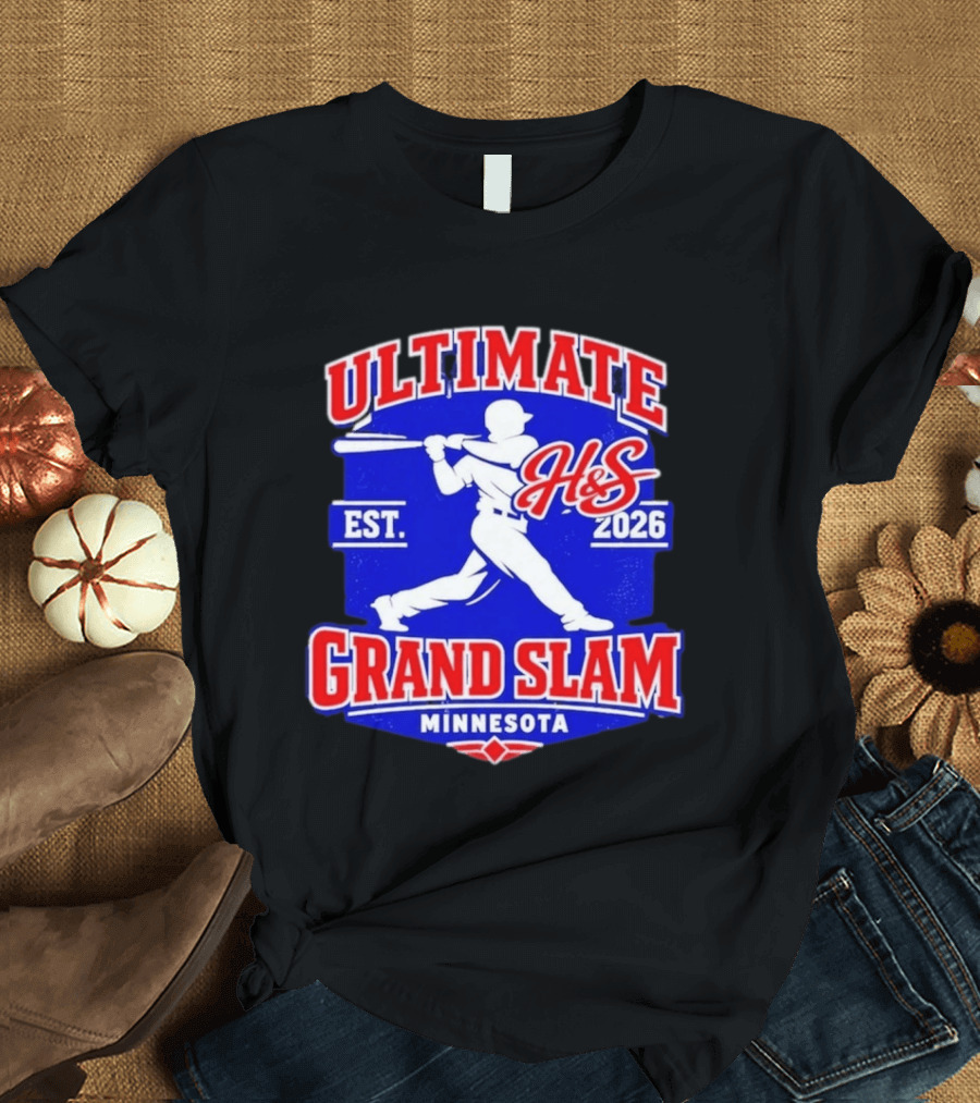 Ultimate H&S Grand Slam Baseball Minnesota Est 2026 T-Shirt