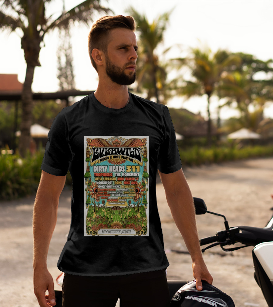 Everwild Music Arts Festival Dirty Heads 311 Tropidelic July August 2026 Thornville T-Shirt