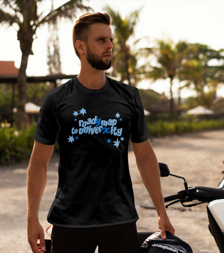 Roady Map To Univerxity With Stars T-Shirt