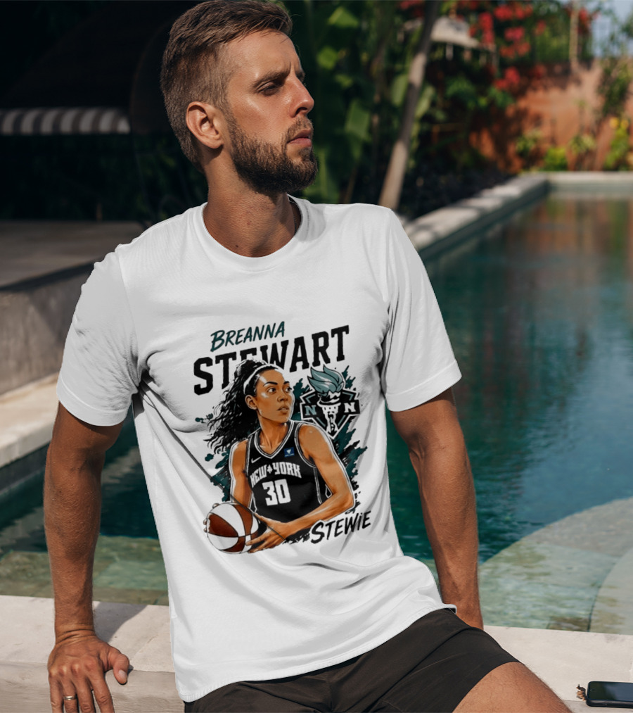 Breanna Stewart New York Liberty Stewie 30 Basketball Star T-Shirt