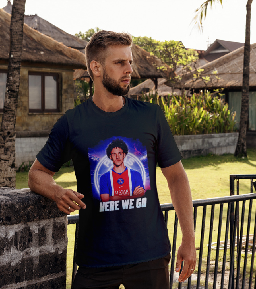 Maghnes Akliouche To Paris Saint Germain Here We Go T-Shirt