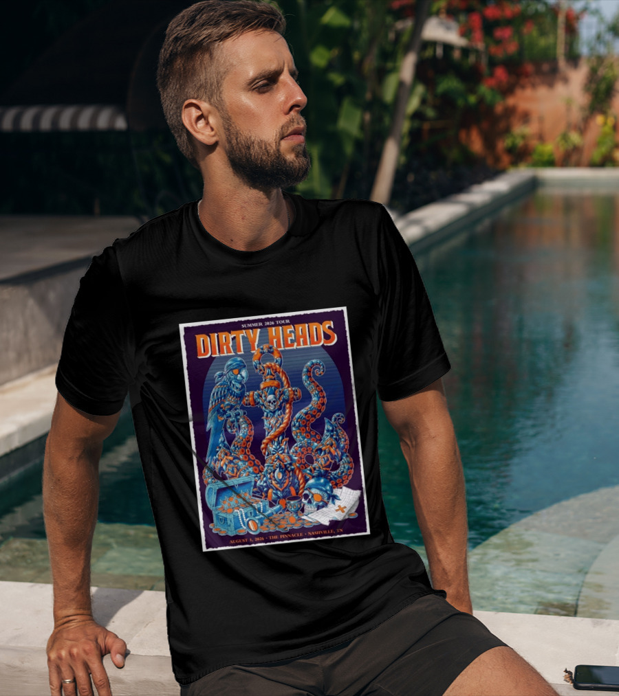Summer 2026 Tour Dirty Heads August 1 2026 The Pinnacle Nashville Tn T-Shirt