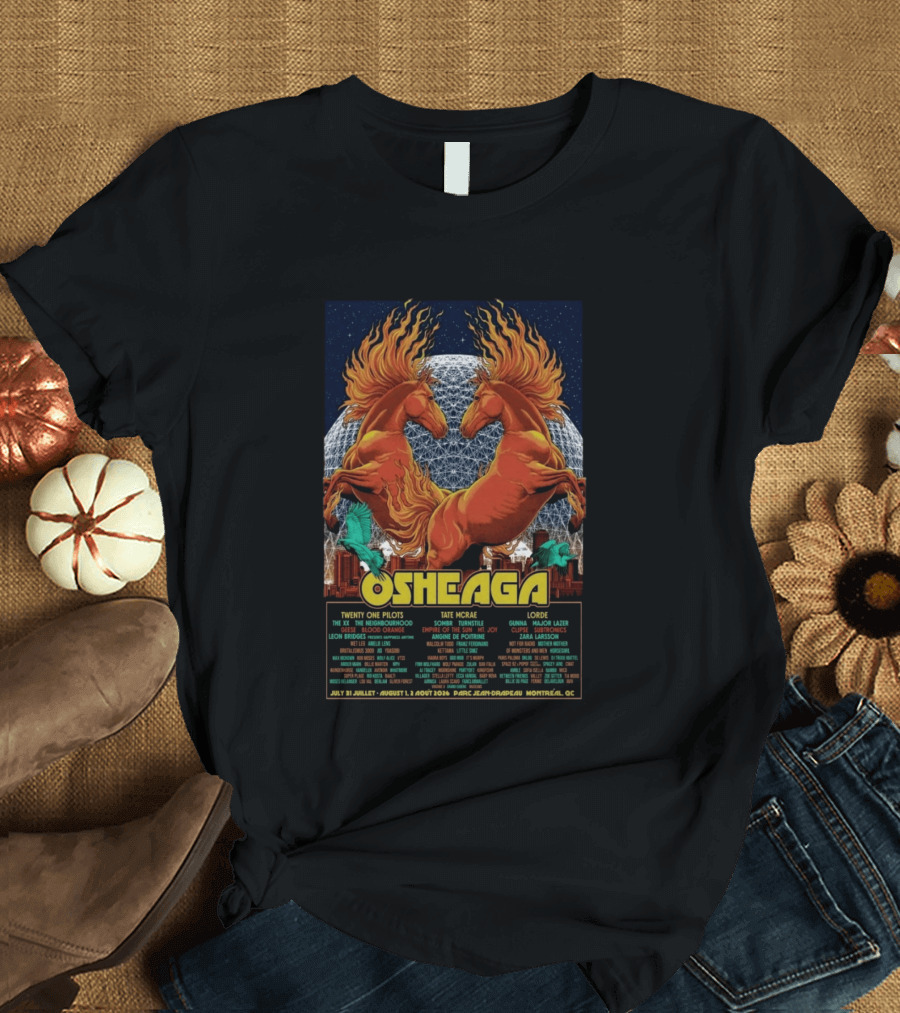 Osheaga Montreal QC 2026 Twenty One Pilots Lorde Concert Parc Jean Drapeau Limited Edition T-Shirt