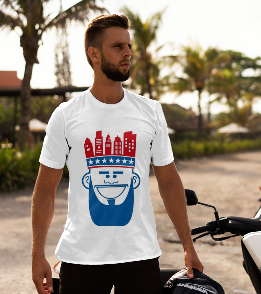 Lebron James Philadelphia 76ers Philly King Skyline Crown T-Shirt
