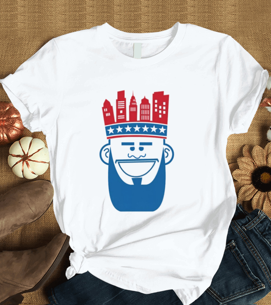 Lebron James Philadelphia 76ers Philly King Skyline Crown T-Shirt
