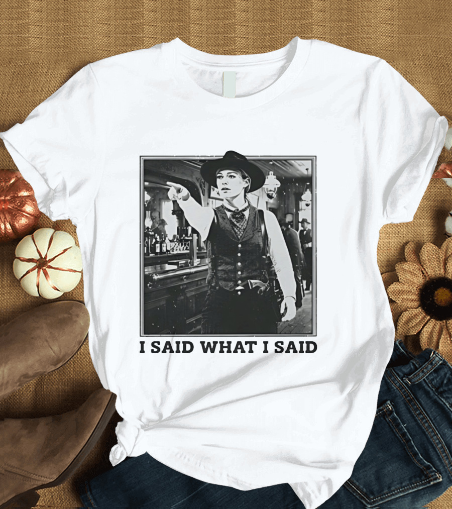 Sophie Cunningham Cowgirl I Said What I Said Indiana Fever T-Shirt