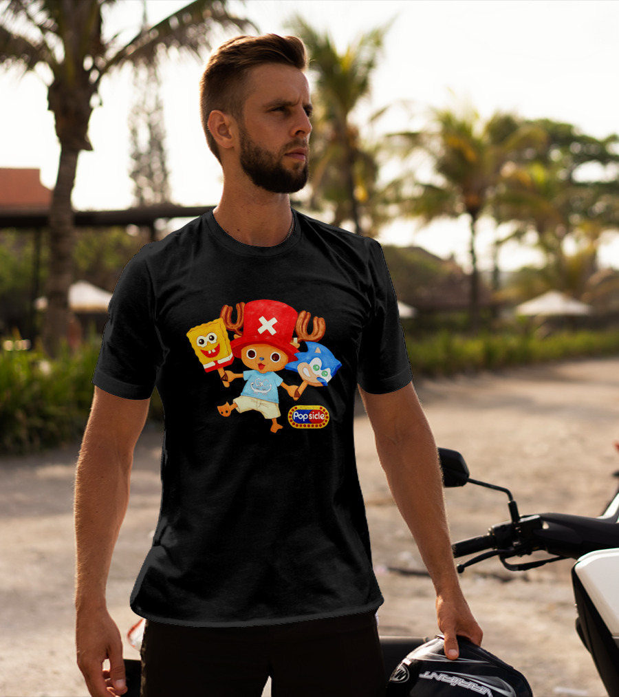 Chopper Popsicle SpongeBob Sonic T-Shirt