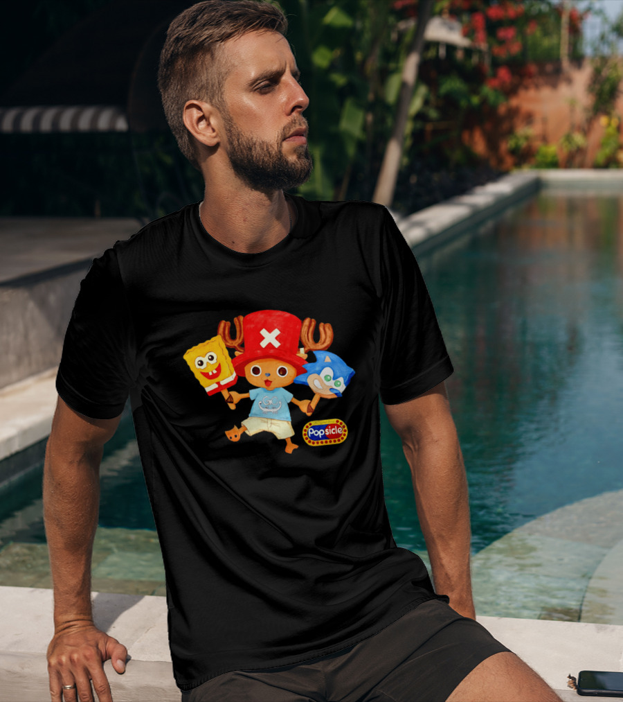 Chopper Popsicle SpongeBob Sonic T-Shirt