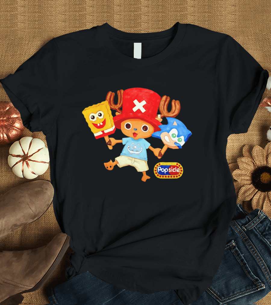Chopper Popsicle SpongeBob Sonic T-Shirt