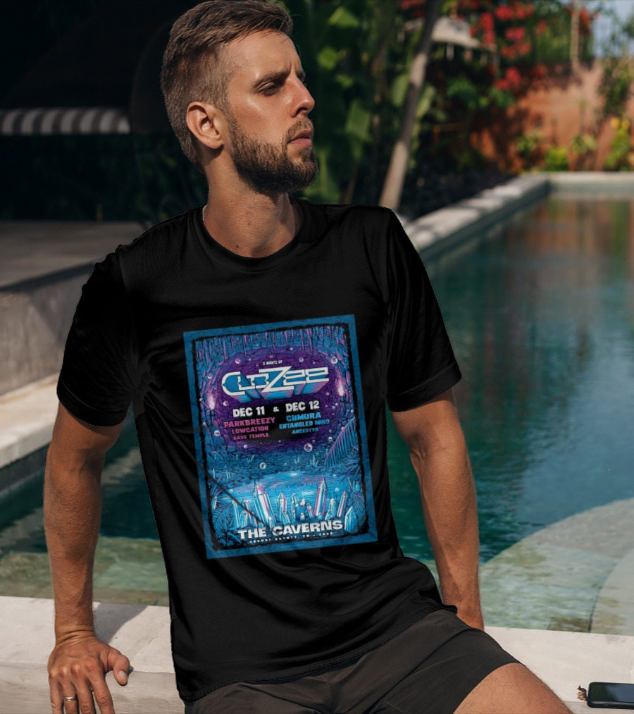 2 Nights Of CloZee The Caverns Grundy County TN Dec 11 12 2026 Parkbreezy Lowcation Bass Temple Chmura Entangled Mind Ancestryr T-Shirt