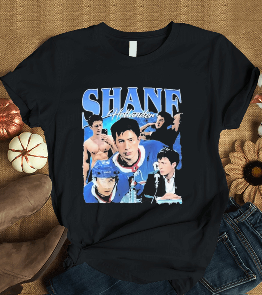 Shane Hollander Hockey Player Collage Hudson Williams T-Shirt