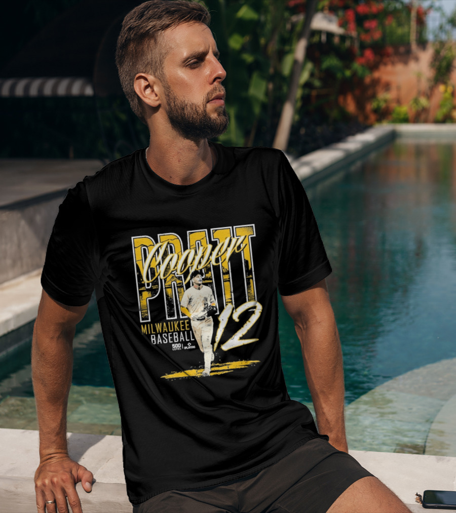 Cooper Pratt Milwaukee Baseball 12 Player Name T-Shirt
